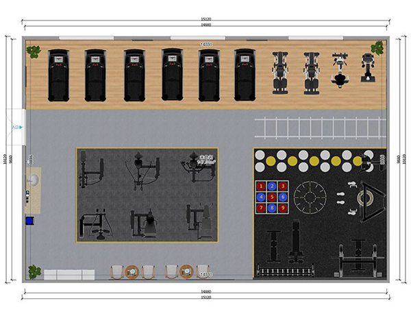 120平方健身房配置方案-广西今年会jinnianhui体育健身器材有限公司 120平方健身房配置方案-广西今年会jinnianhui体育健身器材有限公司